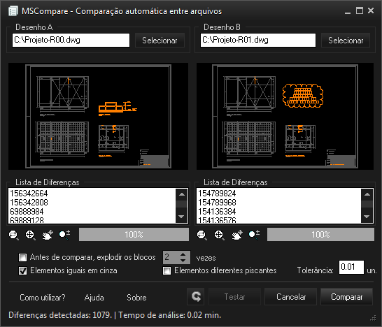 MSCompare - Comparação automática entre versões de projetos